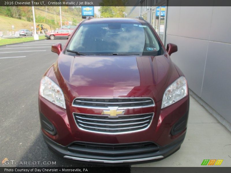 Crimson Metallic / Jet Black 2016 Chevrolet Trax LT