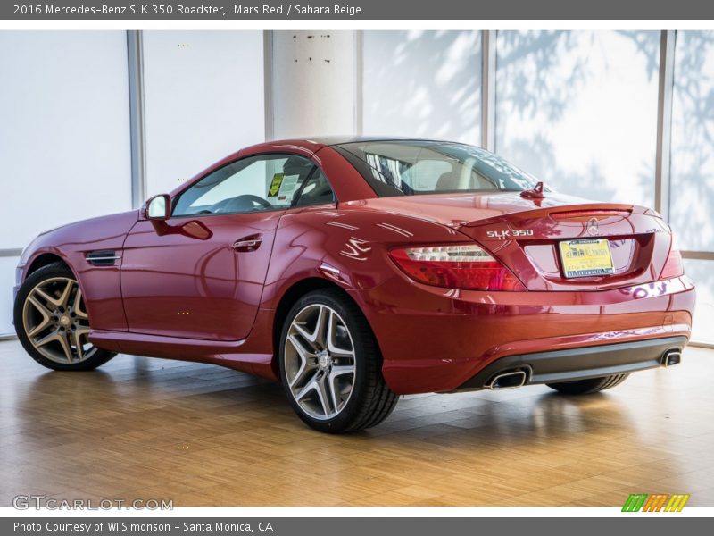Mars Red / Sahara Beige 2016 Mercedes-Benz SLK 350 Roadster