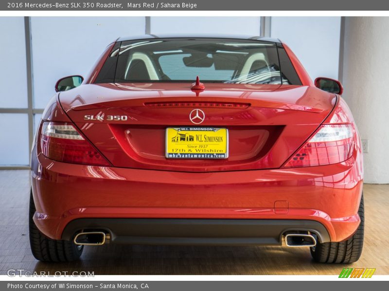 Mars Red / Sahara Beige 2016 Mercedes-Benz SLK 350 Roadster