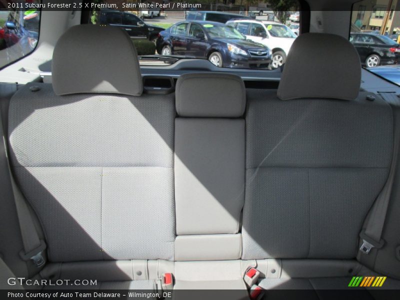 Satin White Pearl / Platinum 2011 Subaru Forester 2.5 X Premium