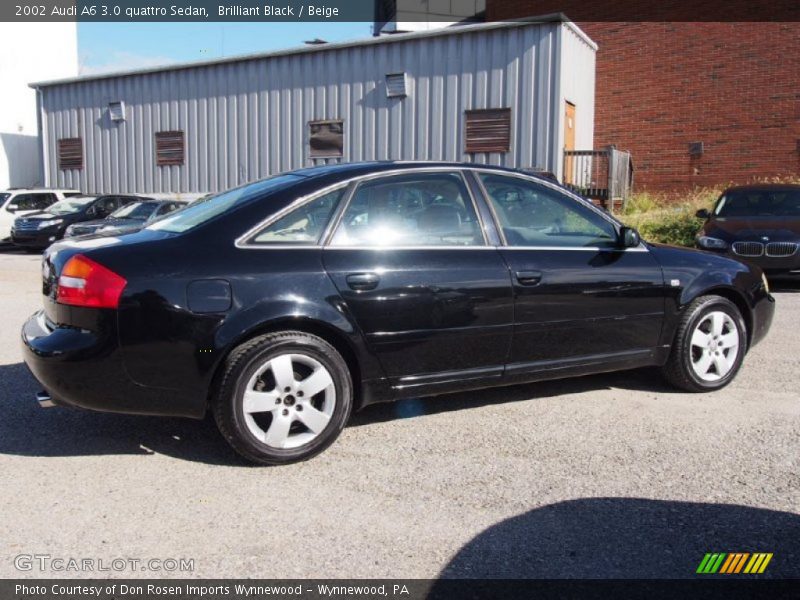 Brilliant Black / Beige 2002 Audi A6 3.0 quattro Sedan