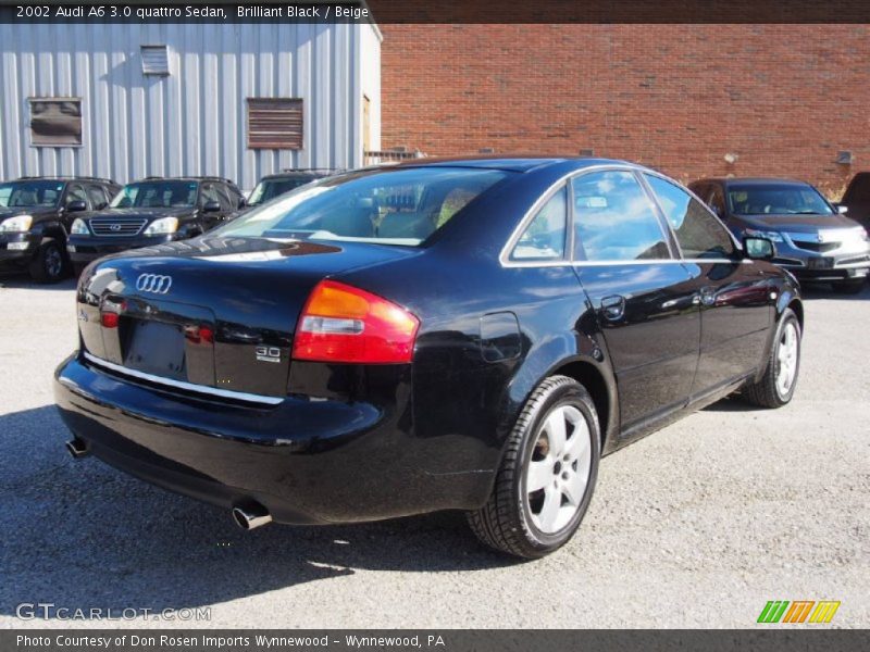 Brilliant Black / Beige 2002 Audi A6 3.0 quattro Sedan