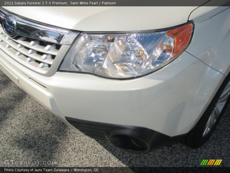 Satin White Pearl / Platinum 2011 Subaru Forester 2.5 X Premium