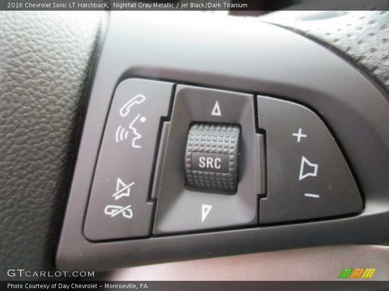 Nightfall Gray Metallic / Jet Black/Dark Titanium 2016 Chevrolet Sonic LT Hatchback