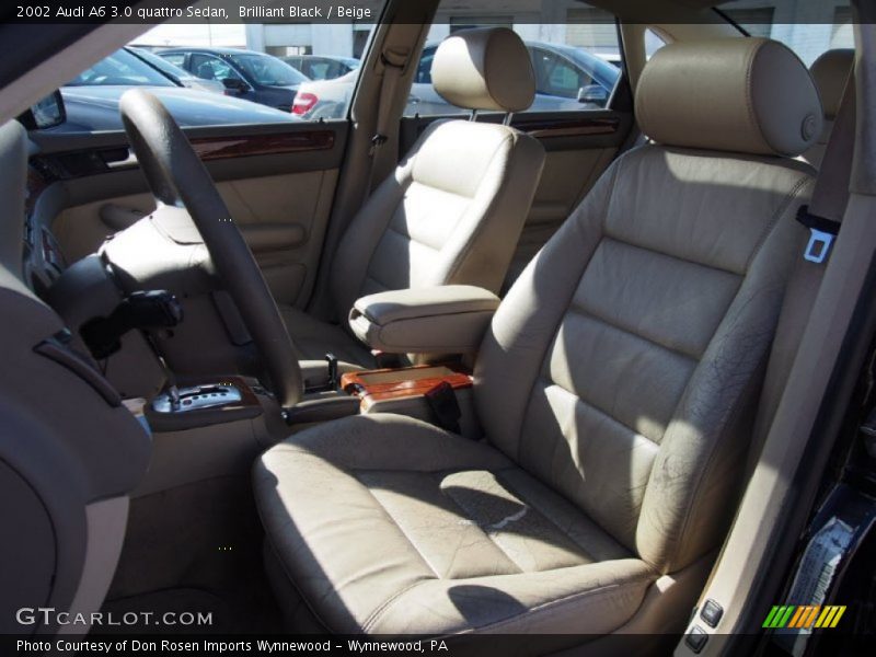 Brilliant Black / Beige 2002 Audi A6 3.0 quattro Sedan