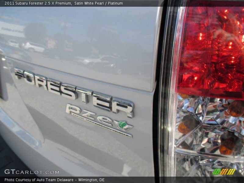Satin White Pearl / Platinum 2011 Subaru Forester 2.5 X Premium