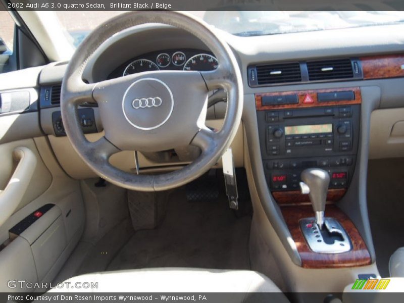 Brilliant Black / Beige 2002 Audi A6 3.0 quattro Sedan