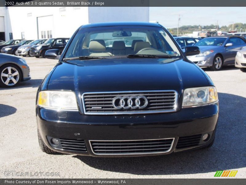 Brilliant Black / Beige 2002 Audi A6 3.0 quattro Sedan