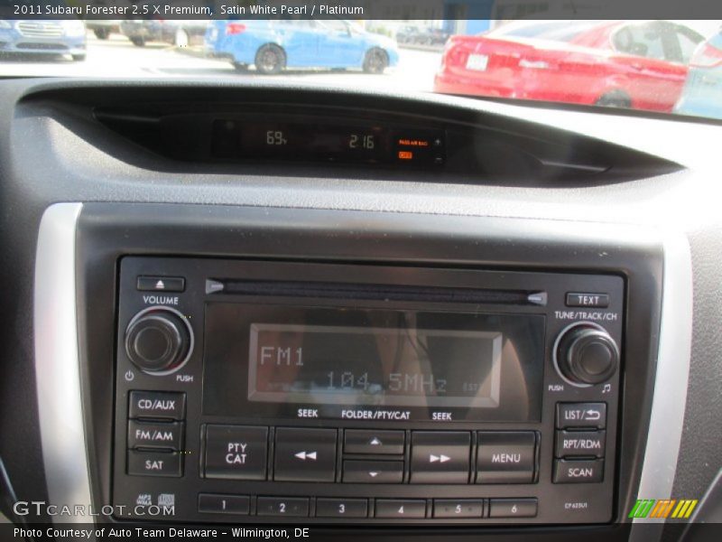 Satin White Pearl / Platinum 2011 Subaru Forester 2.5 X Premium