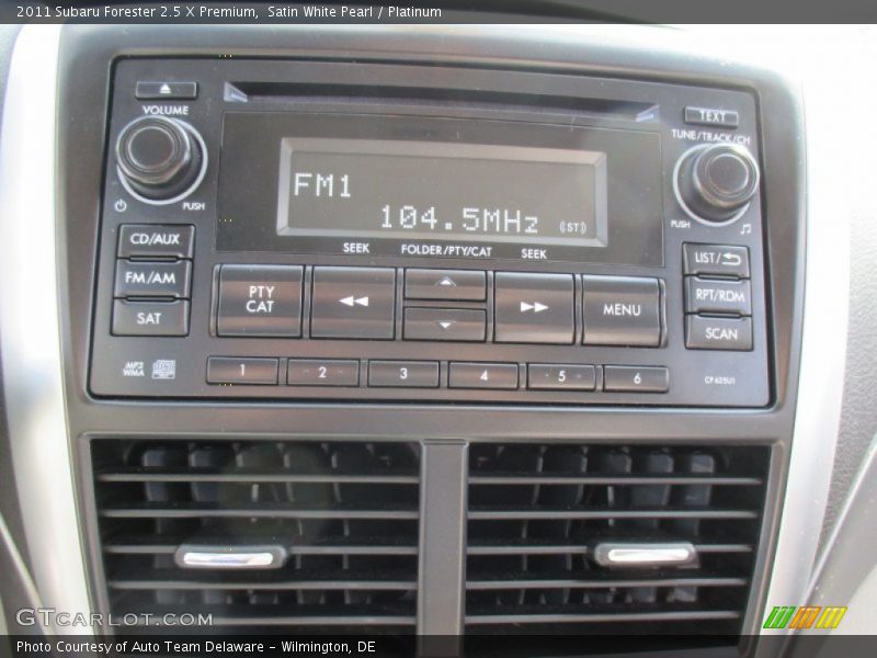 Satin White Pearl / Platinum 2011 Subaru Forester 2.5 X Premium