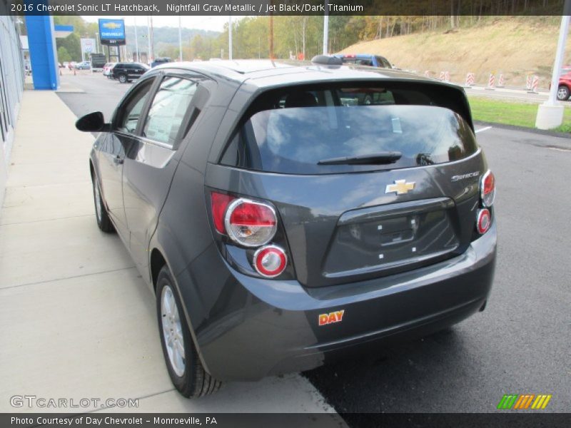 Nightfall Gray Metallic / Jet Black/Dark Titanium 2016 Chevrolet Sonic LT Hatchback