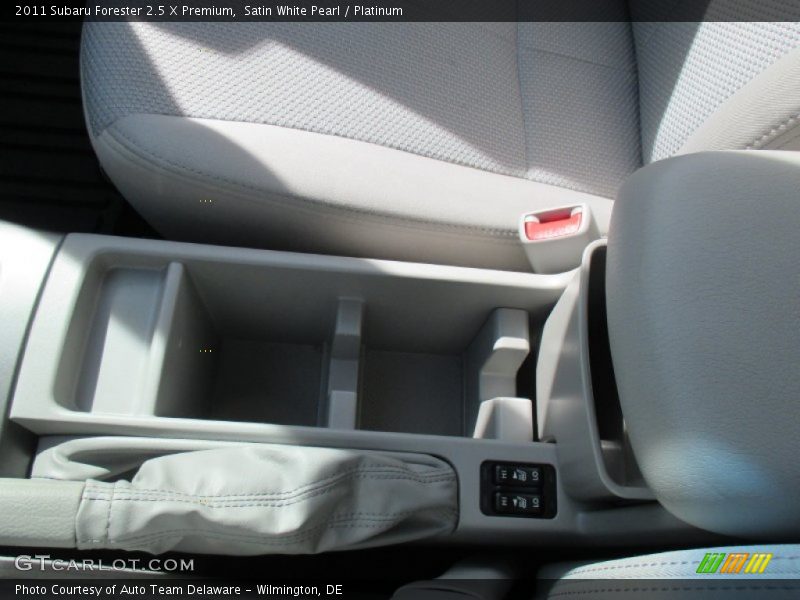 Satin White Pearl / Platinum 2011 Subaru Forester 2.5 X Premium