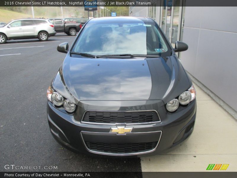 Nightfall Gray Metallic / Jet Black/Dark Titanium 2016 Chevrolet Sonic LT Hatchback