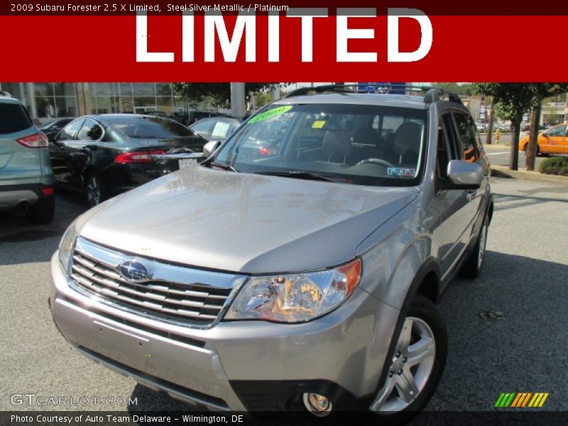 Steel Silver Metallic / Platinum 2009 Subaru Forester 2.5 X Limited