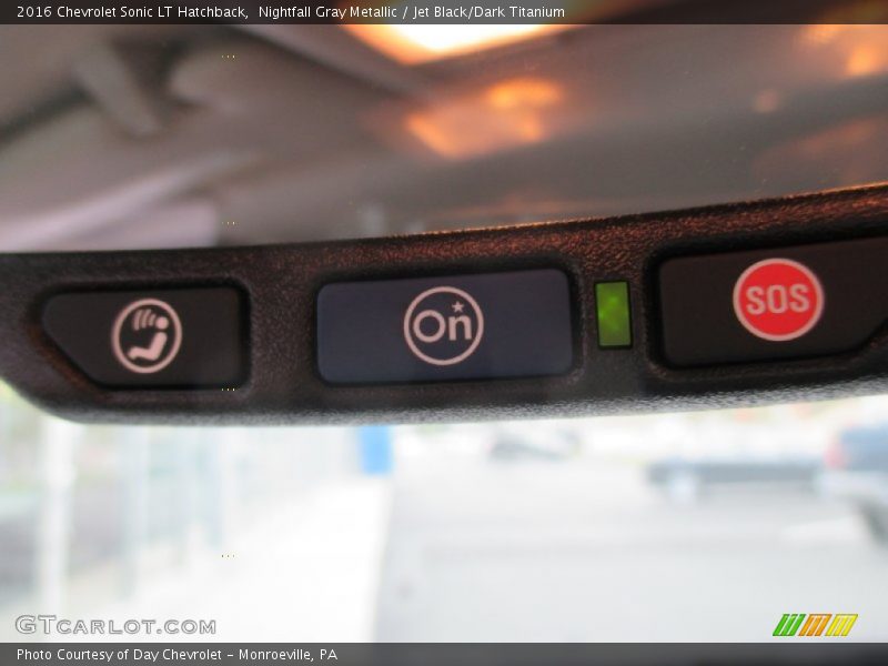 Nightfall Gray Metallic / Jet Black/Dark Titanium 2016 Chevrolet Sonic LT Hatchback