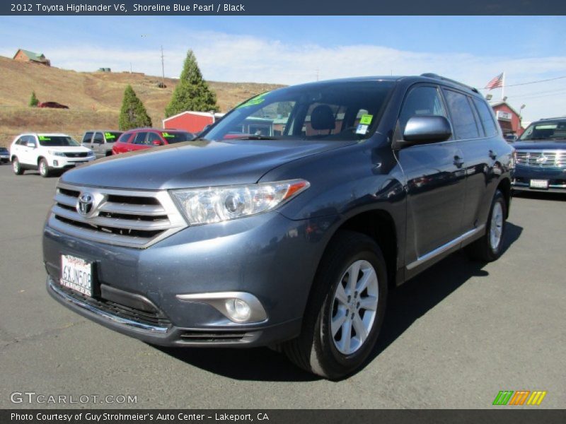 Shoreline Blue Pearl / Black 2012 Toyota Highlander V6