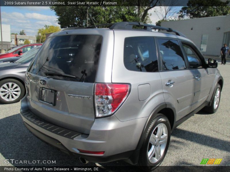 Steel Silver Metallic / Platinum 2009 Subaru Forester 2.5 X Limited