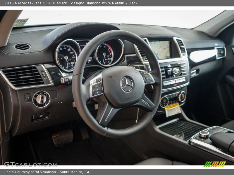 designo Diamond White Metallic / Black 2016 Mercedes-Benz GL 450 4Matic