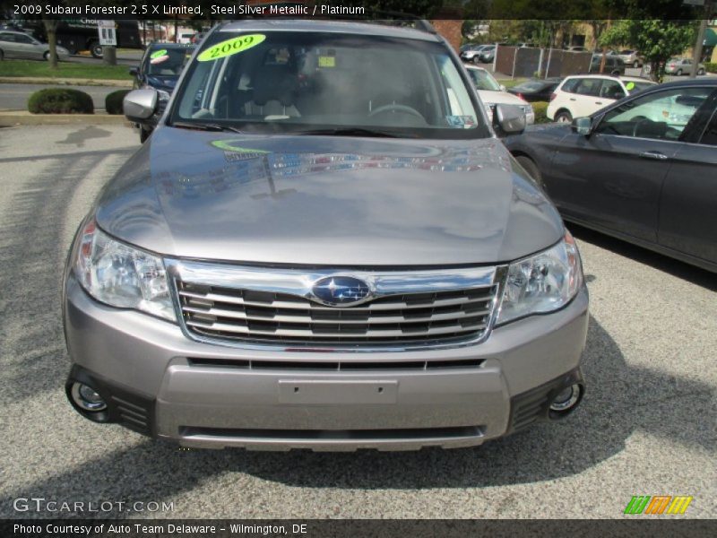 Steel Silver Metallic / Platinum 2009 Subaru Forester 2.5 X Limited