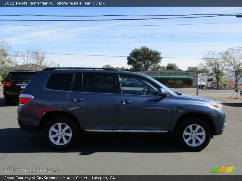 Shoreline Blue Pearl / Black 2012 Toyota Highlander V6