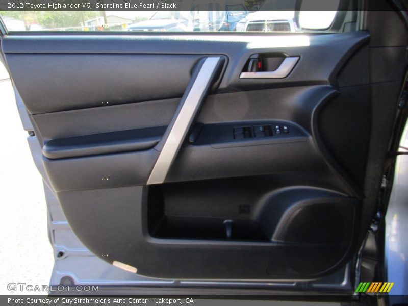 Shoreline Blue Pearl / Black 2012 Toyota Highlander V6