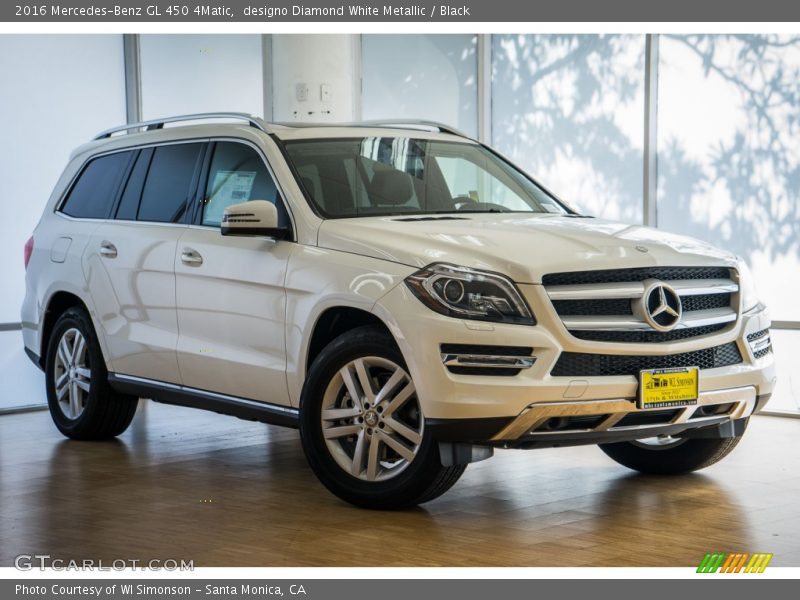 designo Diamond White Metallic / Black 2016 Mercedes-Benz GL 450 4Matic