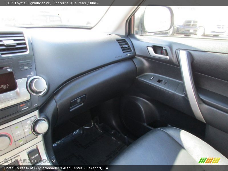 Shoreline Blue Pearl / Black 2012 Toyota Highlander V6