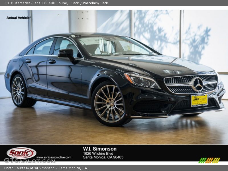 Black / Porcelain/Black 2016 Mercedes-Benz CLS 400 Coupe