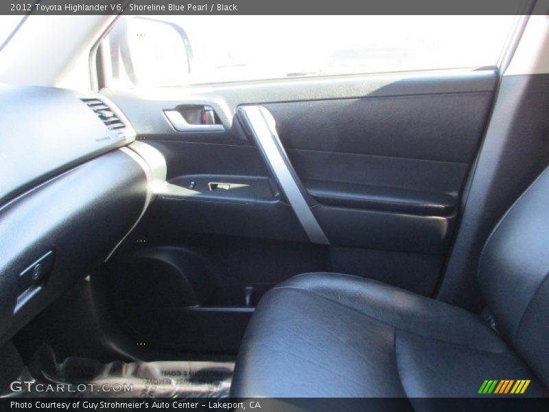 Shoreline Blue Pearl / Black 2012 Toyota Highlander V6