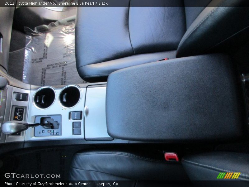Shoreline Blue Pearl / Black 2012 Toyota Highlander V6