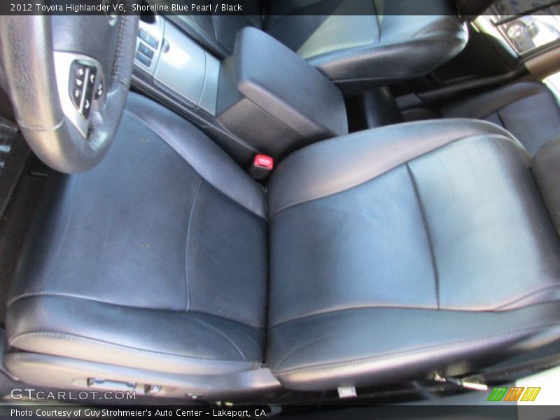 Shoreline Blue Pearl / Black 2012 Toyota Highlander V6