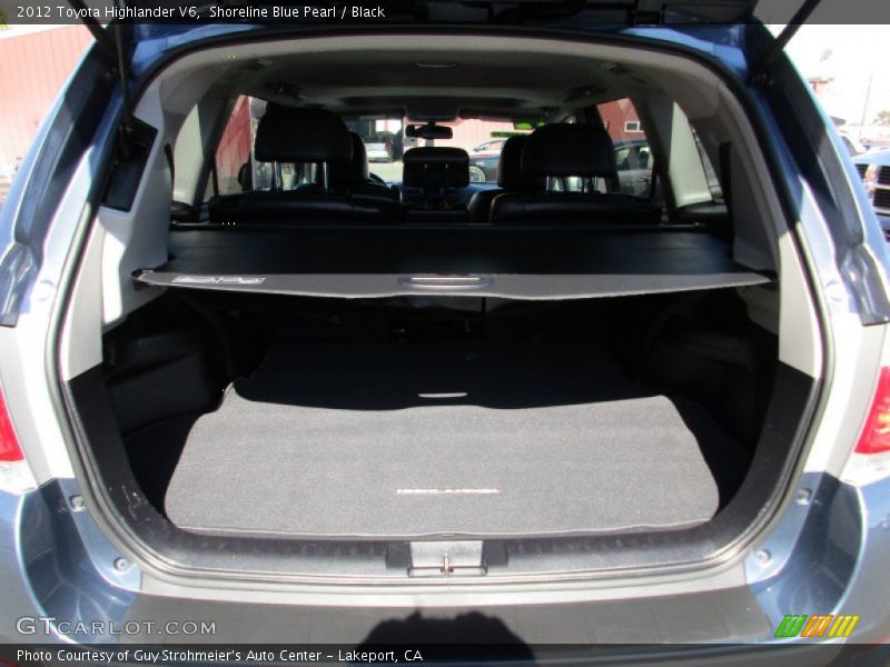 Shoreline Blue Pearl / Black 2012 Toyota Highlander V6