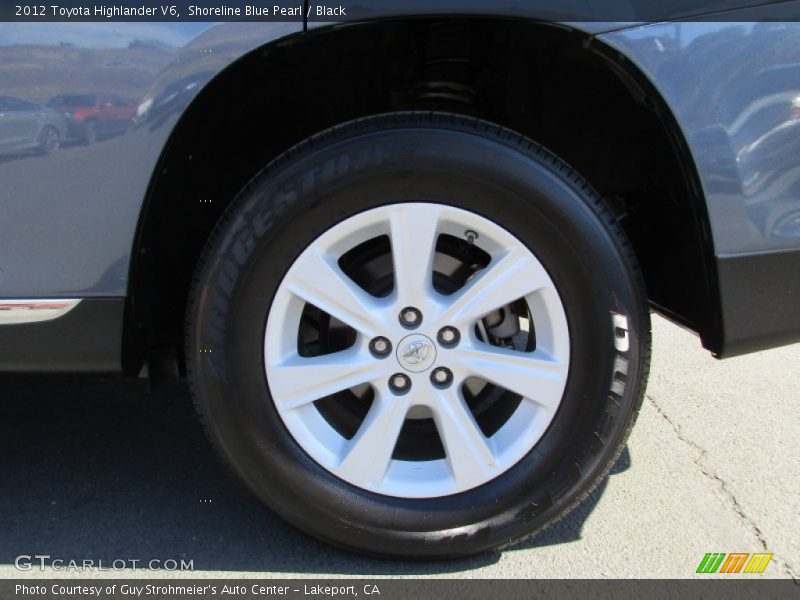 Shoreline Blue Pearl / Black 2012 Toyota Highlander V6