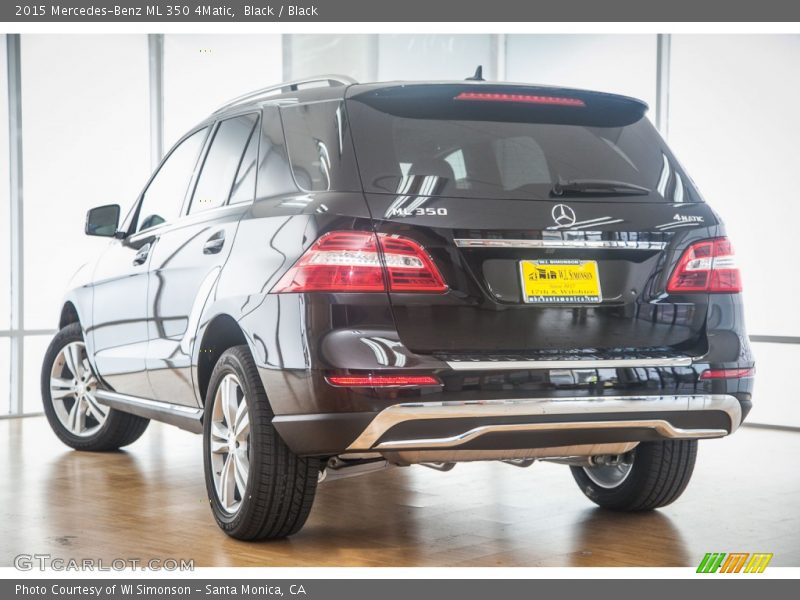 Black / Black 2015 Mercedes-Benz ML 350 4Matic