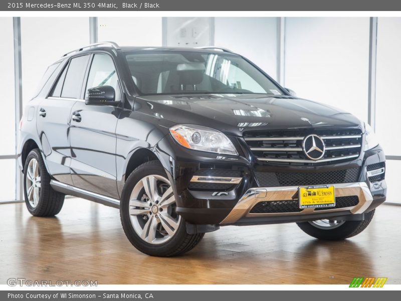 Black / Black 2015 Mercedes-Benz ML 350 4Matic