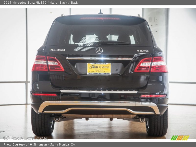 Black / Black 2015 Mercedes-Benz ML 350 4Matic