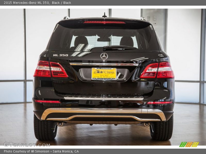 Black / Black 2015 Mercedes-Benz ML 350