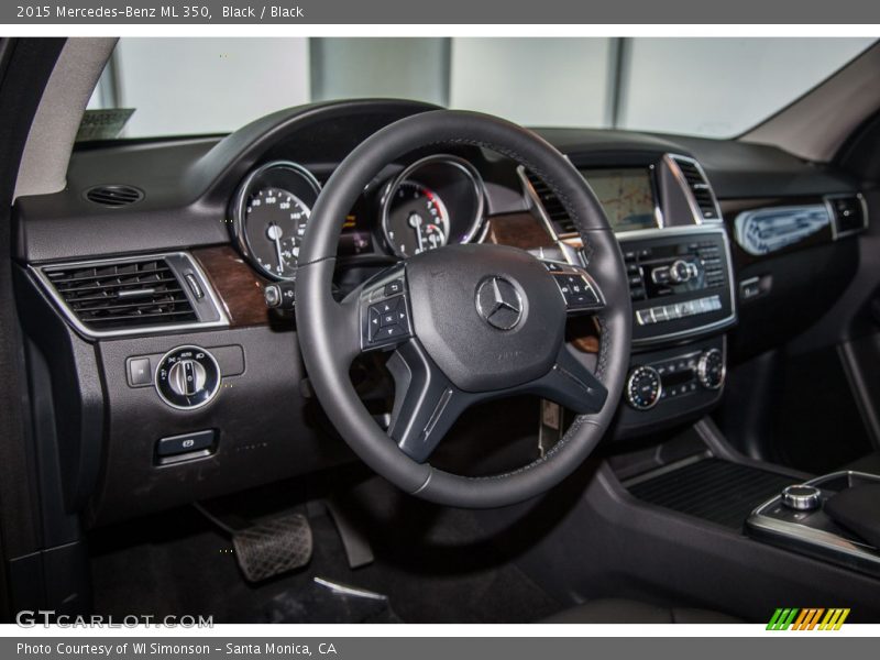 Black / Black 2015 Mercedes-Benz ML 350