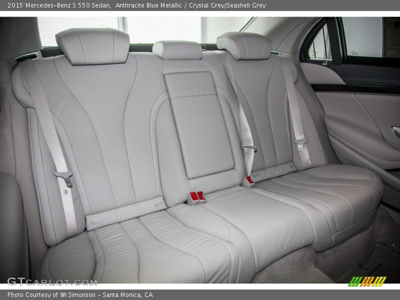 Anthracite Blue Metallic / Crystal Grey/Seashell Grey 2015 Mercedes-Benz S 550 Sedan
