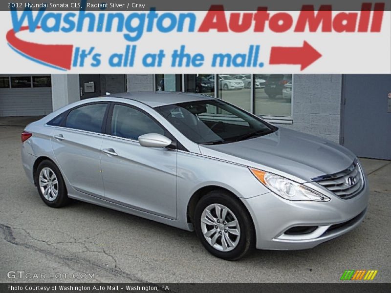 Radiant Silver / Gray 2012 Hyundai Sonata GLS