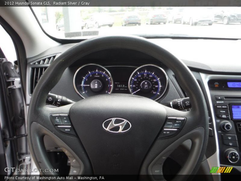 Radiant Silver / Gray 2012 Hyundai Sonata GLS