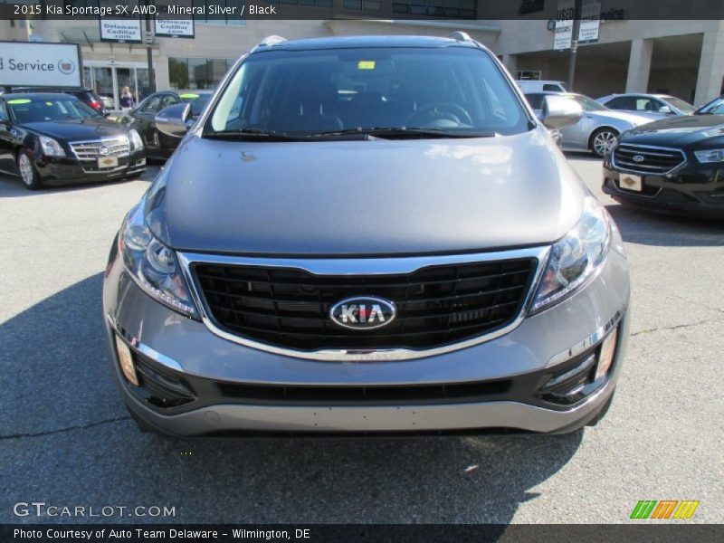 Mineral Silver / Black 2015 Kia Sportage SX AWD