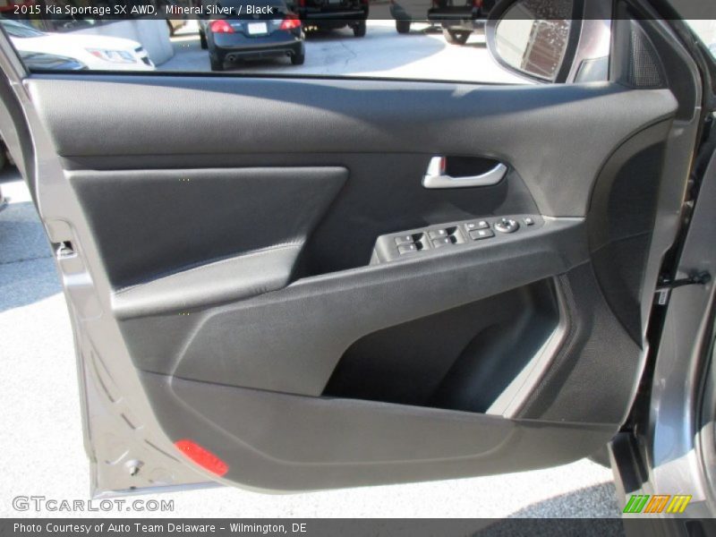Mineral Silver / Black 2015 Kia Sportage SX AWD