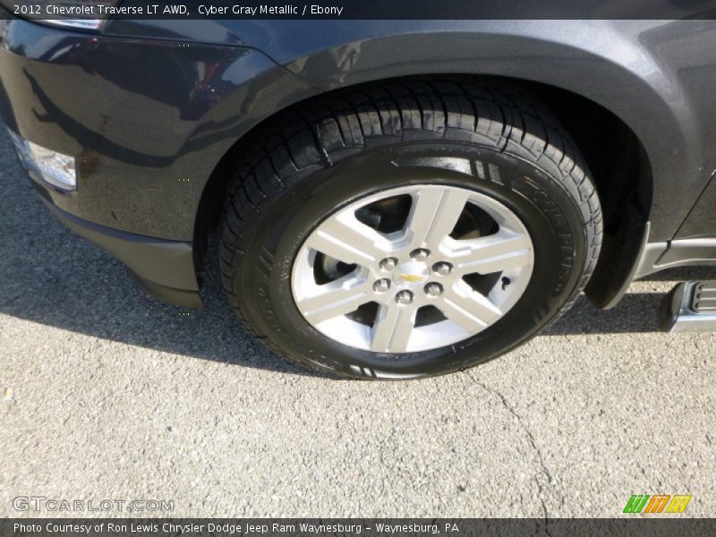 Cyber Gray Metallic / Ebony 2012 Chevrolet Traverse LT AWD
