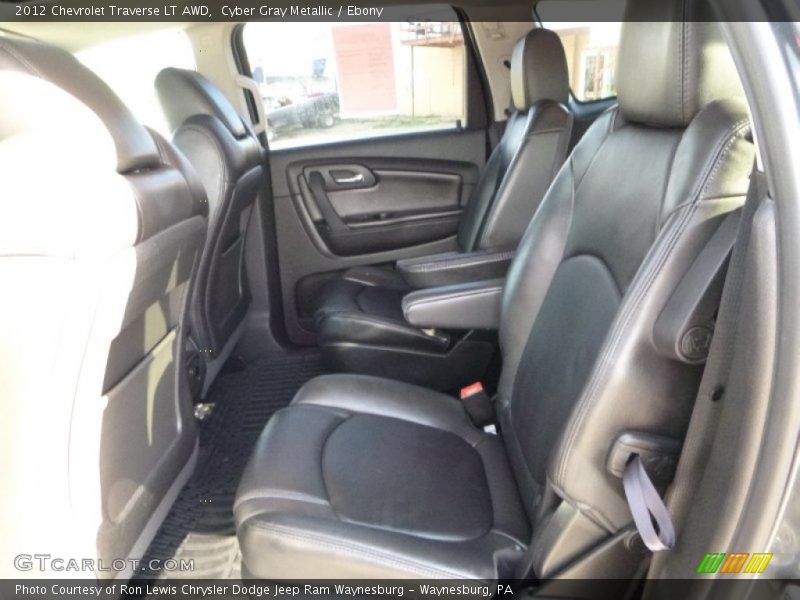 Cyber Gray Metallic / Ebony 2012 Chevrolet Traverse LT AWD
