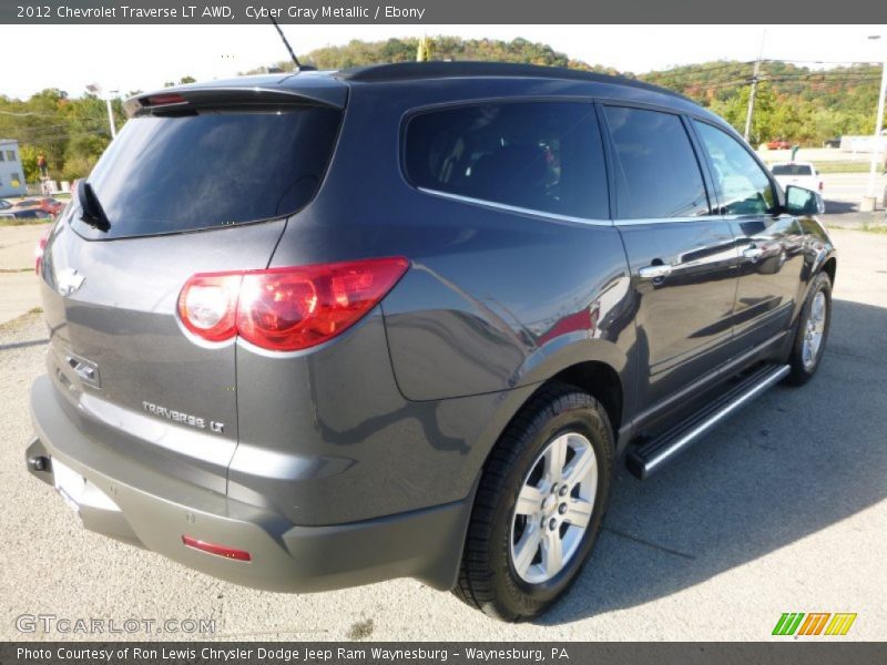 Cyber Gray Metallic / Ebony 2012 Chevrolet Traverse LT AWD