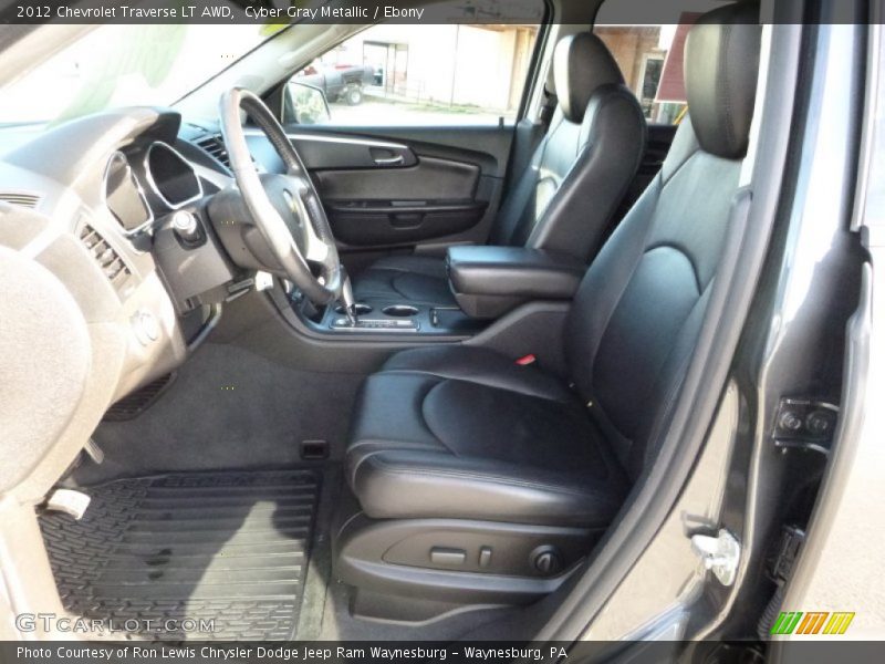 Cyber Gray Metallic / Ebony 2012 Chevrolet Traverse LT AWD
