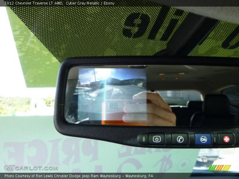 Cyber Gray Metallic / Ebony 2012 Chevrolet Traverse LT AWD