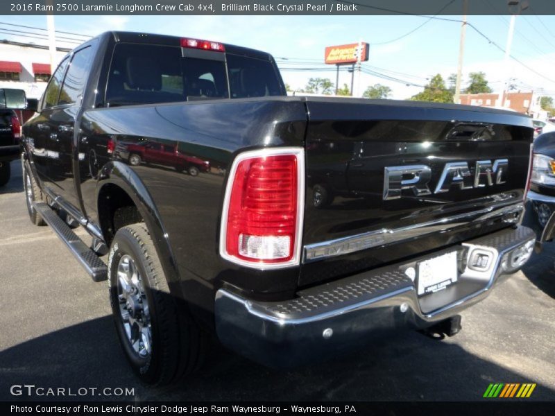 Brilliant Black Crystal Pearl / Black 2016 Ram 2500 Laramie Longhorn Crew Cab 4x4