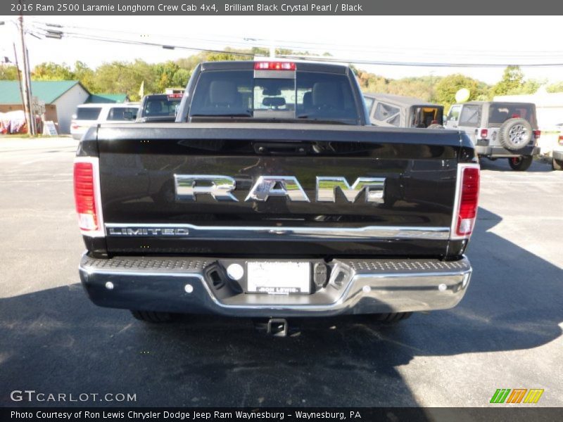 Brilliant Black Crystal Pearl / Black 2016 Ram 2500 Laramie Longhorn Crew Cab 4x4
